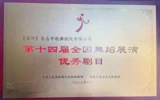 2023年7月當代舞劇《星河》獲第十四屆全國舞蹈展演優秀劇目